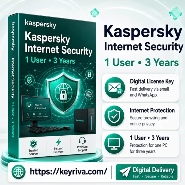 Kaspersky Internet Security 1 User 3 Year License