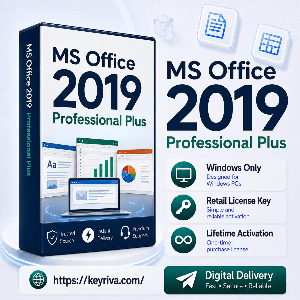 MS Office 2019 Professional Plus License Key for Windows MS Office 2019 Professional Plus License Key for Windows - Image 1