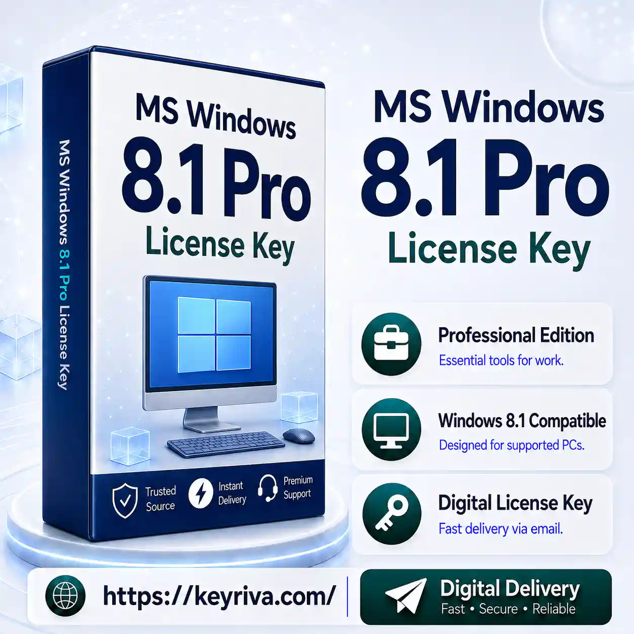 MS Windows 8.1 Pro License Key MS Windows 8.1 Pro License Key – Digital Delivery - Image 1