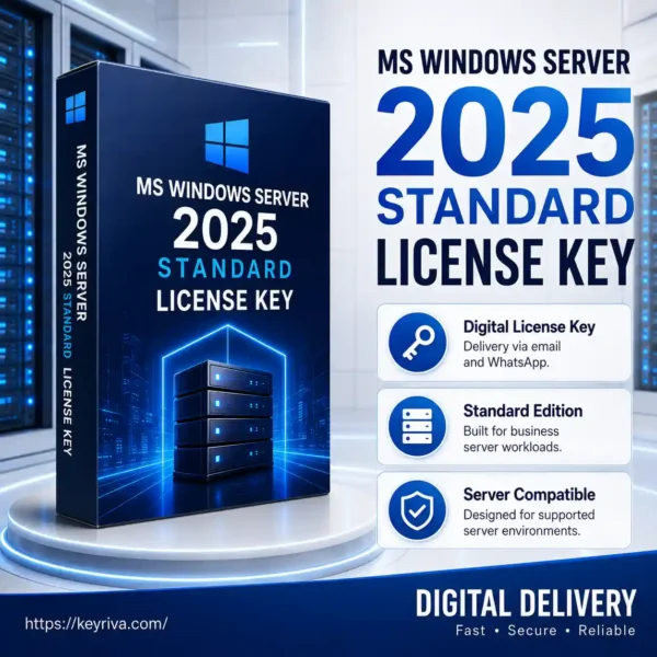 MS Windows Server 2025 Standard License Key