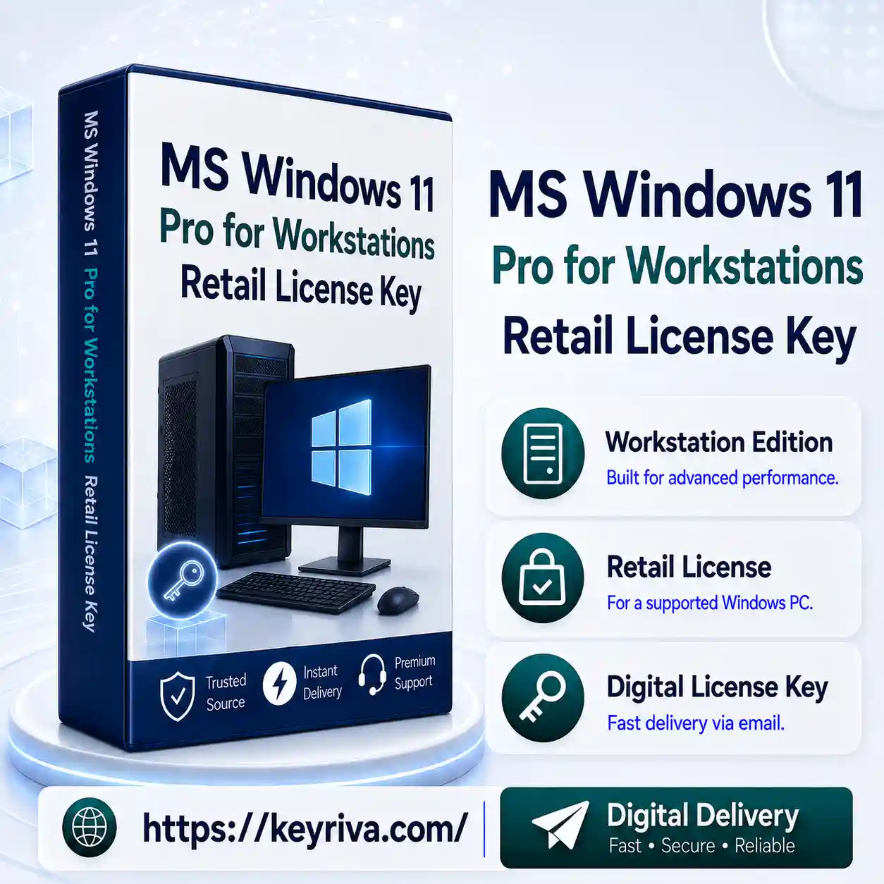 MS Windows 11 Pro for Workstations Retail License Key MS Windows 11 Pro for Workstations Retail License Key - Image 1