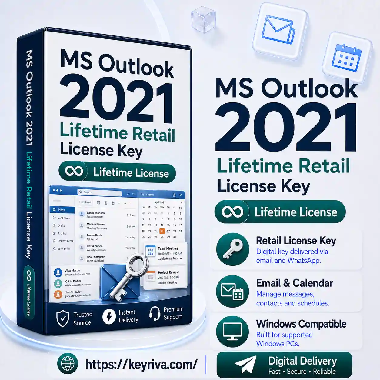 MS Outlook 2021 Lifetime Retail License Key MS Outlook 2021 Lifetime Retail License Key - Image 1