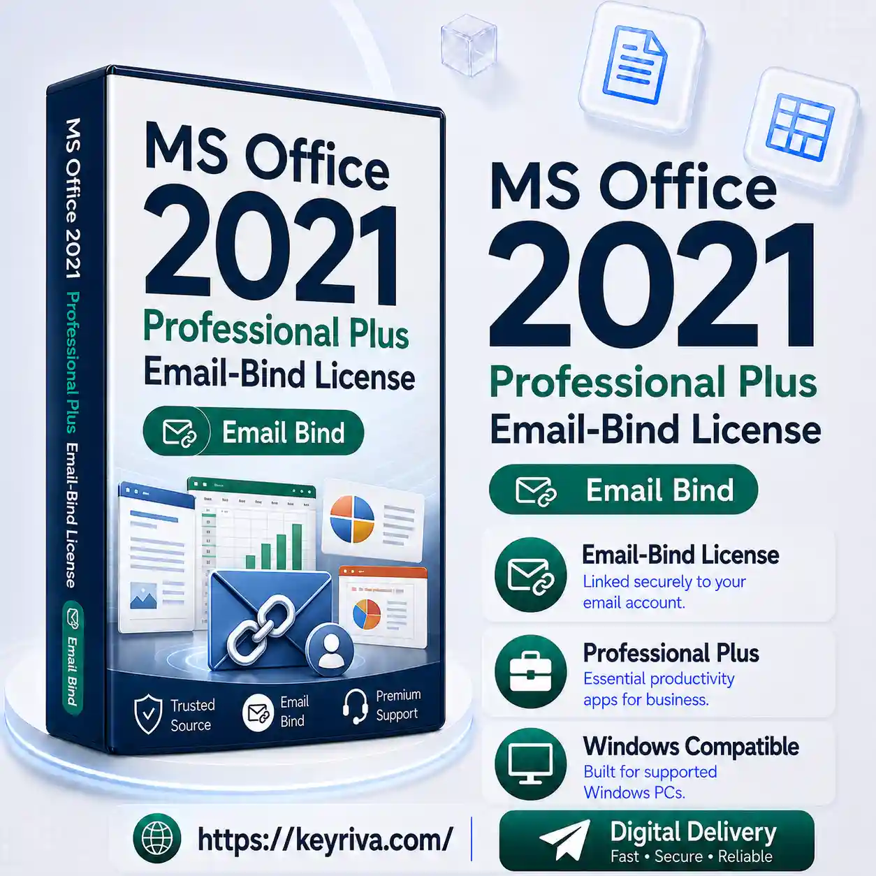 MS Office 2021 Professional Plus Email-Bind License MS Office 2021 Professional Plus Email-Bind License - Image 1