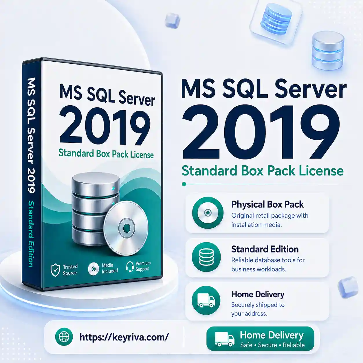 MS SQL Server 2019 Standard Box Pack License MS SQL Server 2019 Standard Box Pack License - Image 1