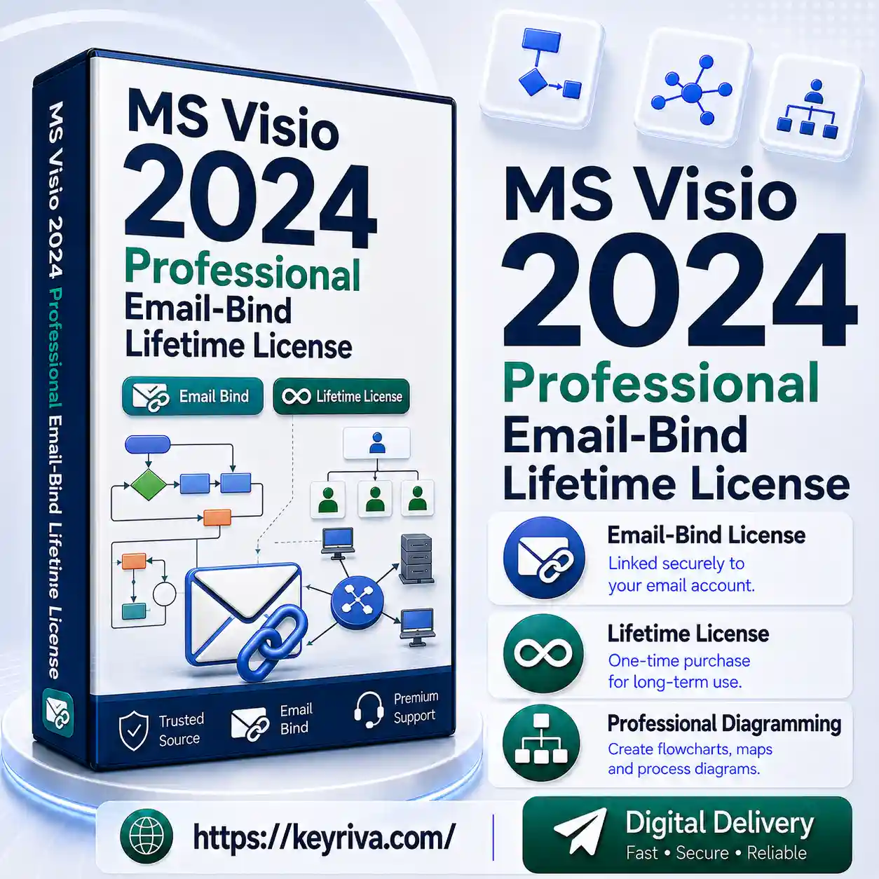 MS Visio Professional 2024 Email-Bind Lifetime License MS Visio Professional 2024 Email-Bind Lifetime License - Image 1
