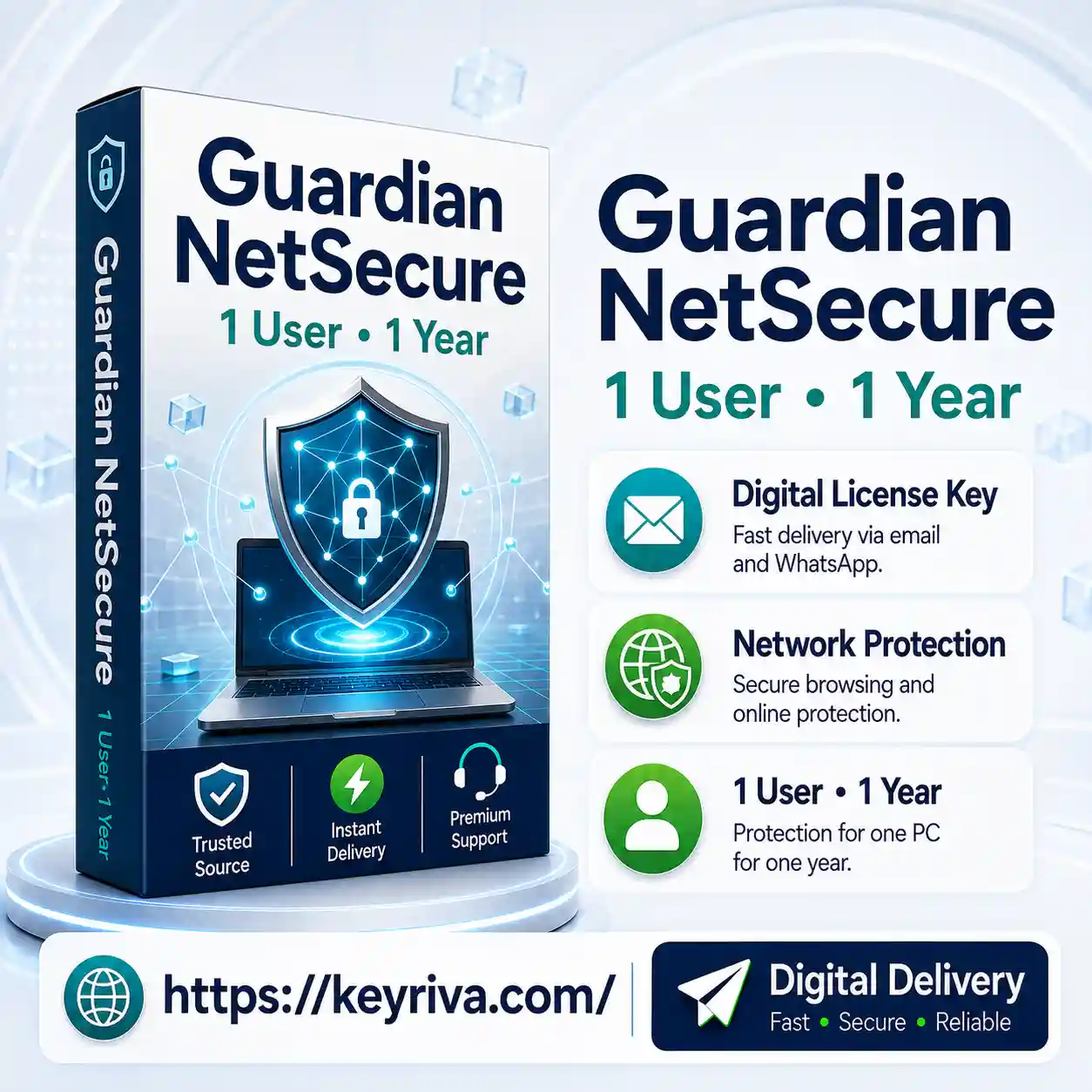 Guardian NetSecure – 1 User, 1 Year License Guardian NetSecure 1 User 1 Year License - Image 1