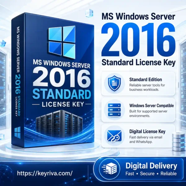 MS Windows Server 2016 Standard License Key