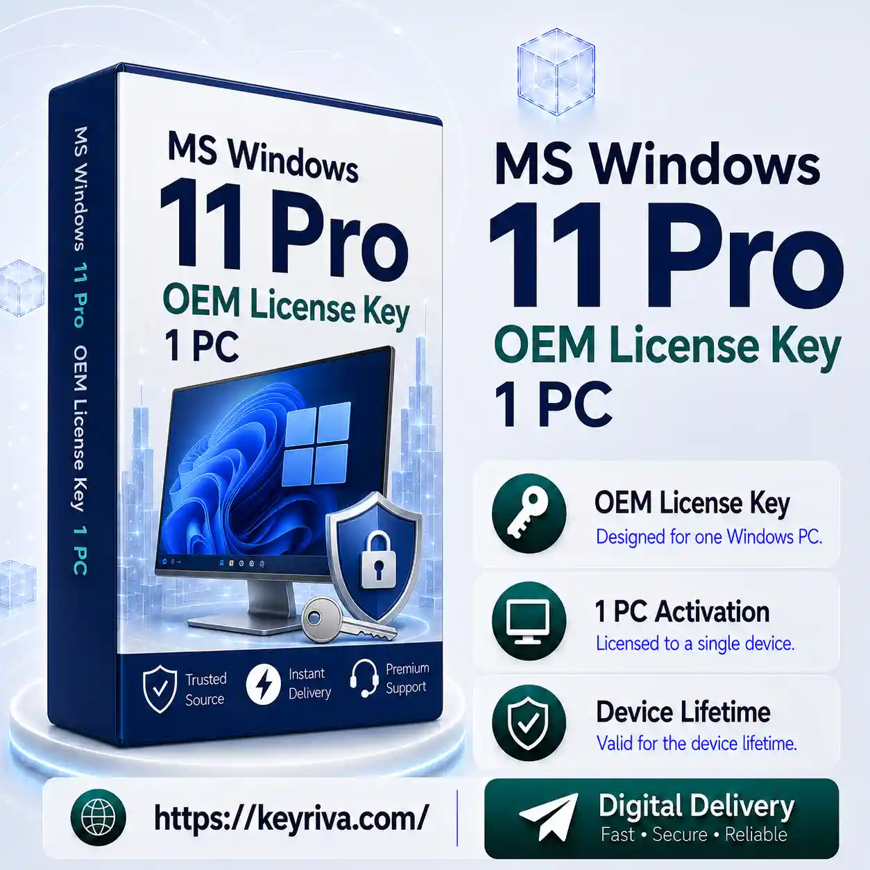 MS Windows 11 Pro OEM License Key MS Windows 11 Pro OEM License Key – Lifetime Activation - Image 1
