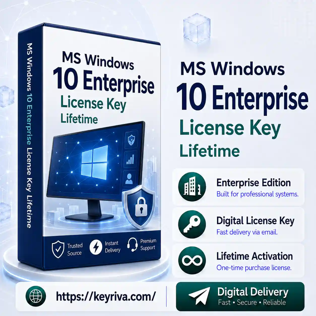 MS Windows 10 Enterprise License Key MS Windows 10 Enterprise License Key – Lifetime - Image 1