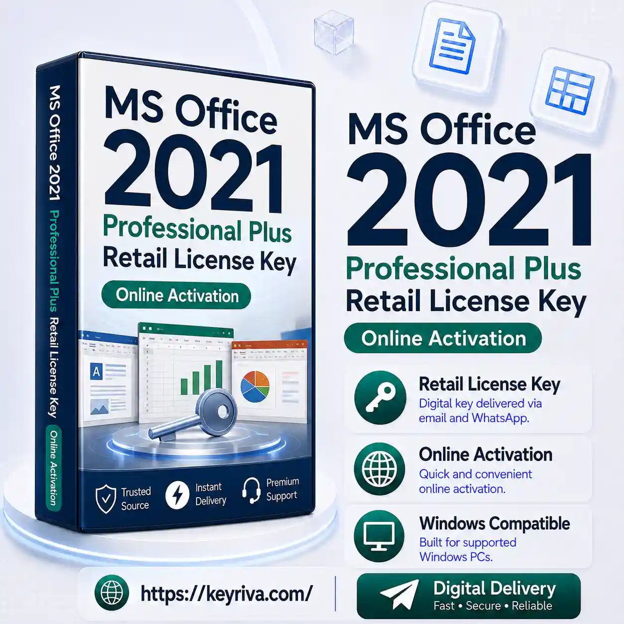 MS Office 2021 Professional Plus Retail License Key – Online Activation MS Office 2021 Professional Plus Retail Key | Online Activation - Image 1