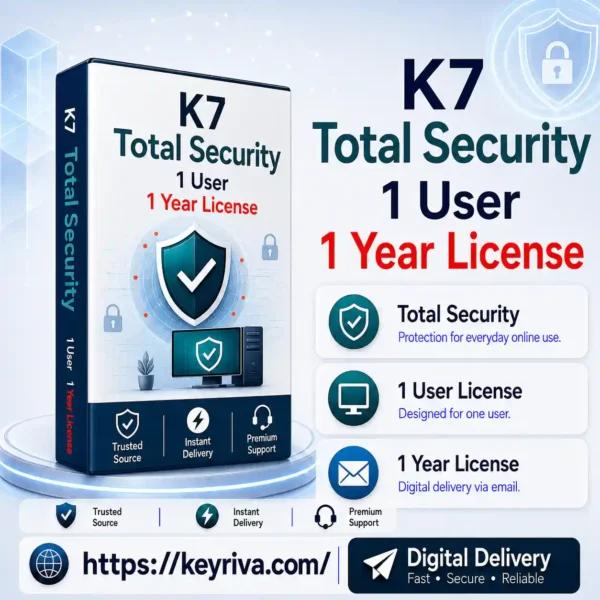 K7 Total Security 1 User 1 Year License