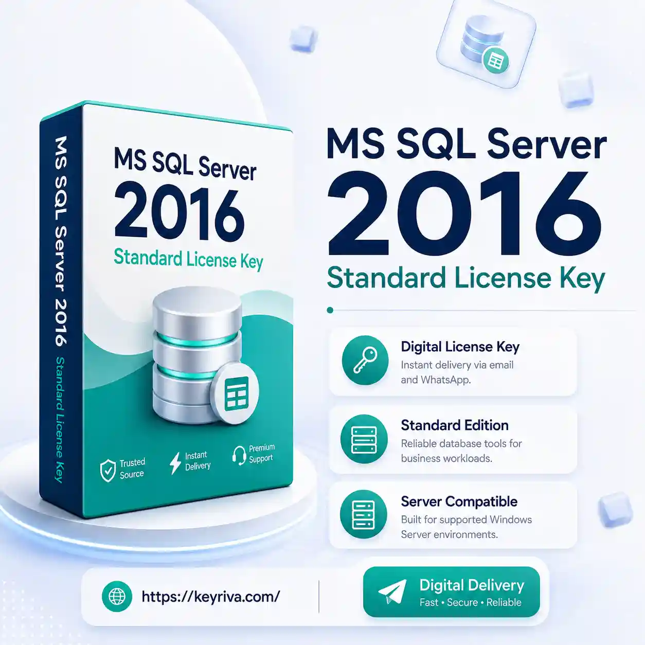 MS SQL Server 2016 Standard License Key lifetime MS SQL Server 2016 Standard License Key