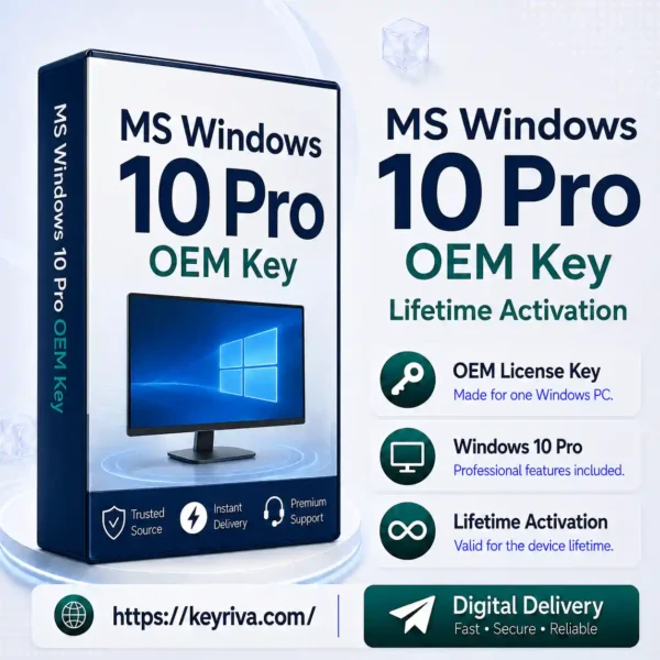 MS Windows 10 Pro OEM Key – Lifetime Activation