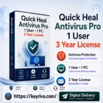 Quick Heal Antivirus Pro 1 User 3 Year License